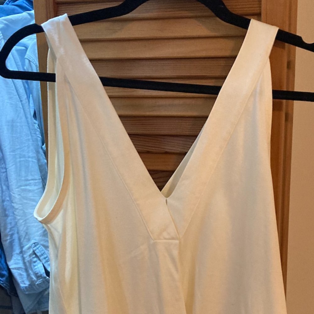Madewell Sleeveless satin blend blouse